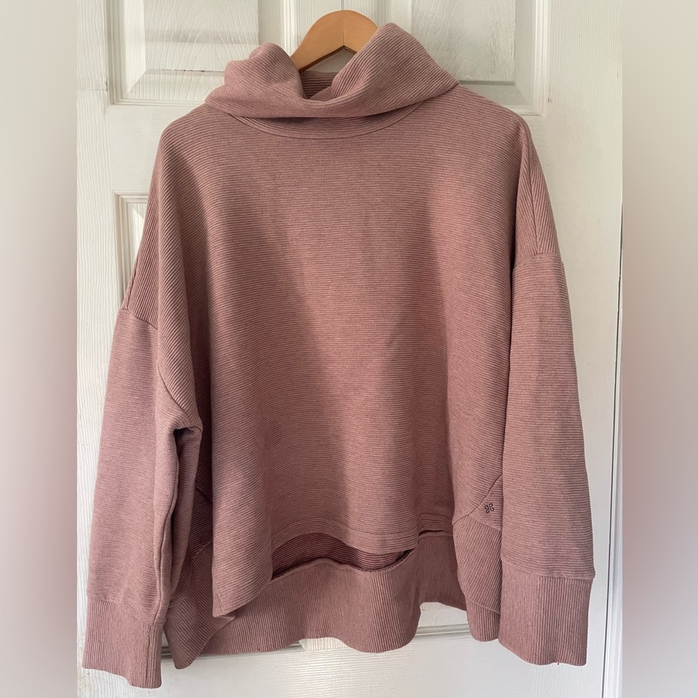 Shambhala Ribbed Cowl Neck Pullover - Picture 2 of 3